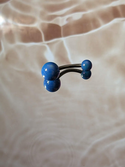 Blue Belly Ring