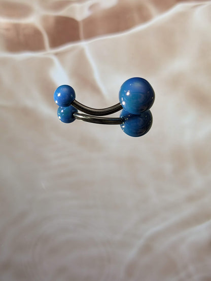 Blue Belly Ring