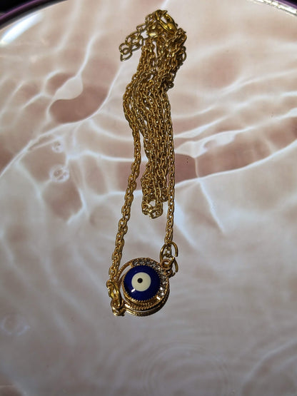 Evil Eye Round Necklace