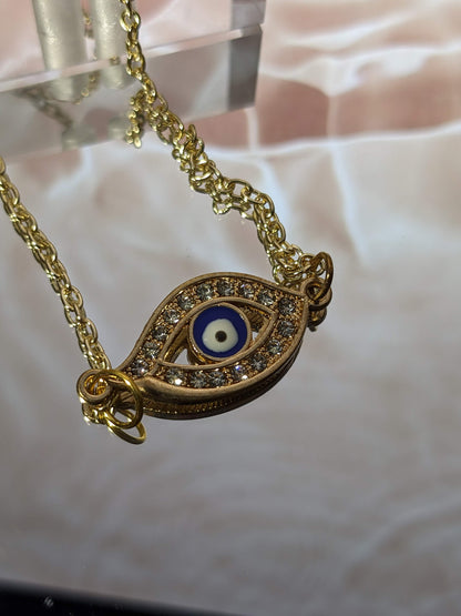 Evil Eye Blue Necklace