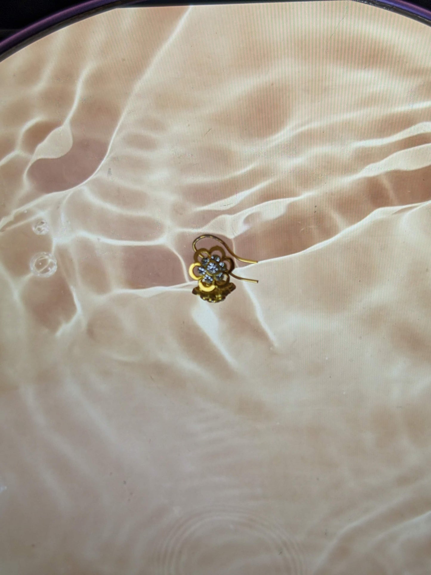 Gold Flower Nose Ring Wire