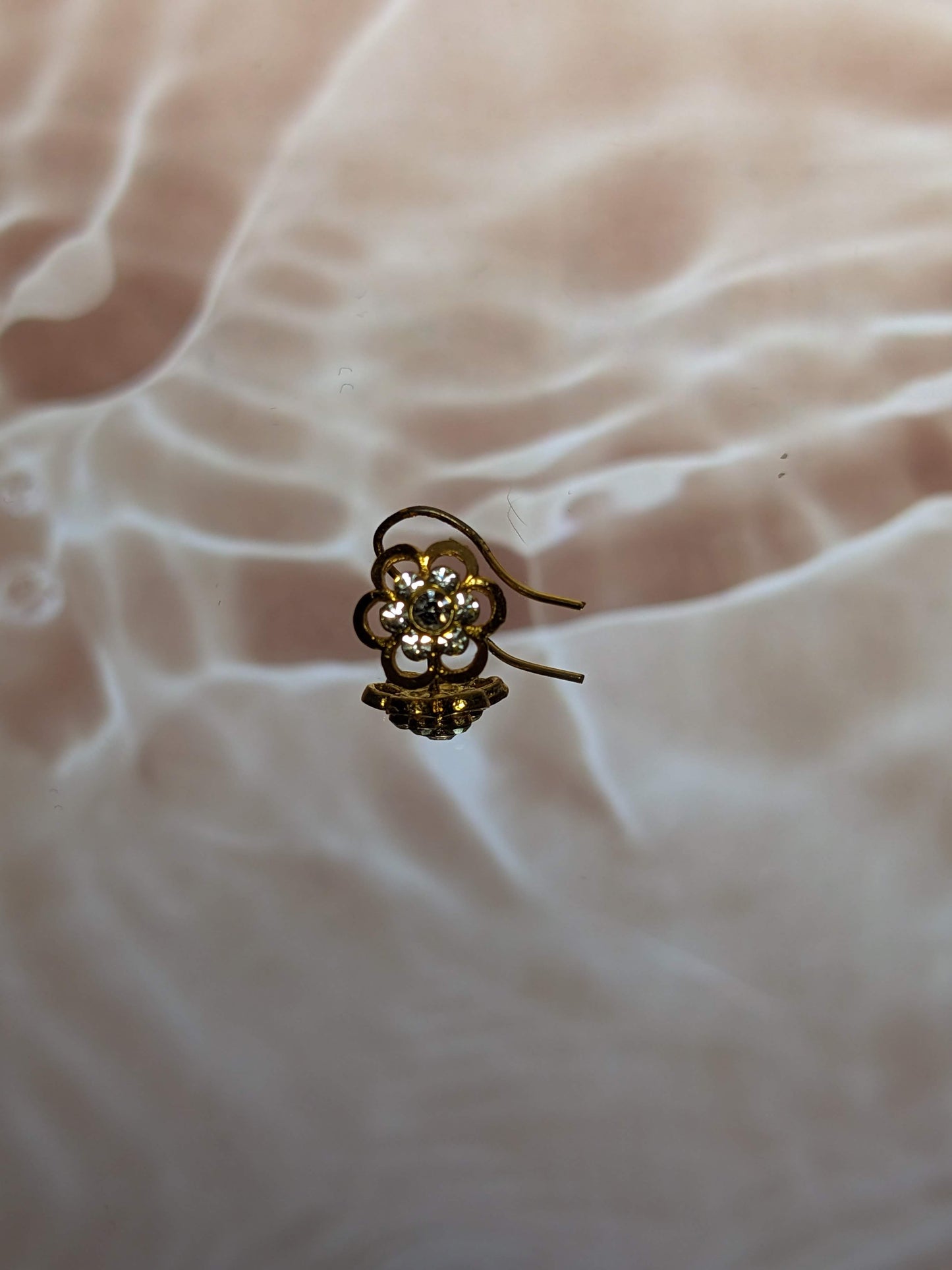 Gold Flower Nose Ring Wire