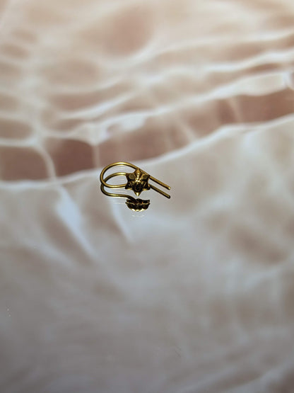 Gold Nose Ring Wire Star