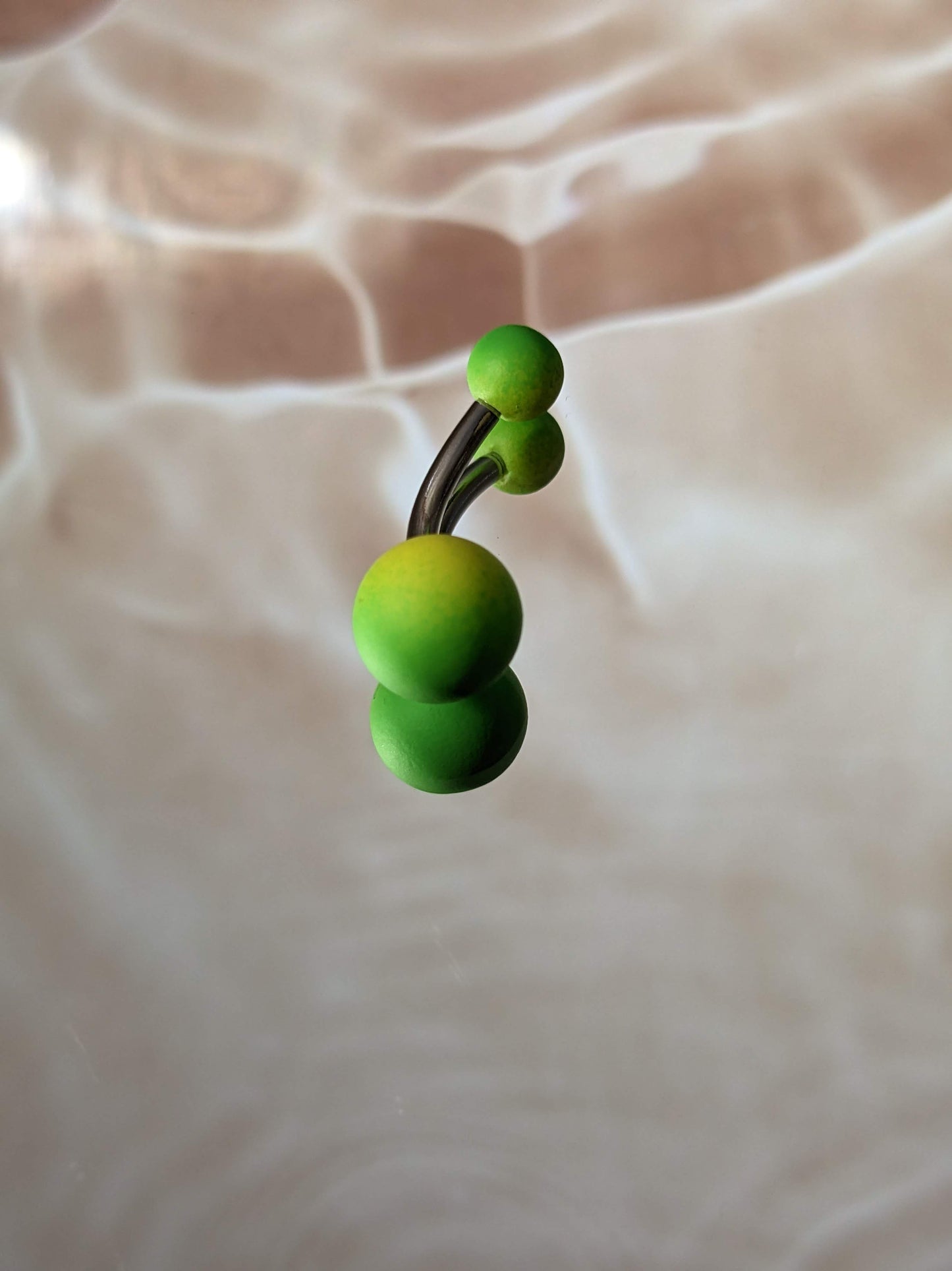 Lime Green Belly Ring