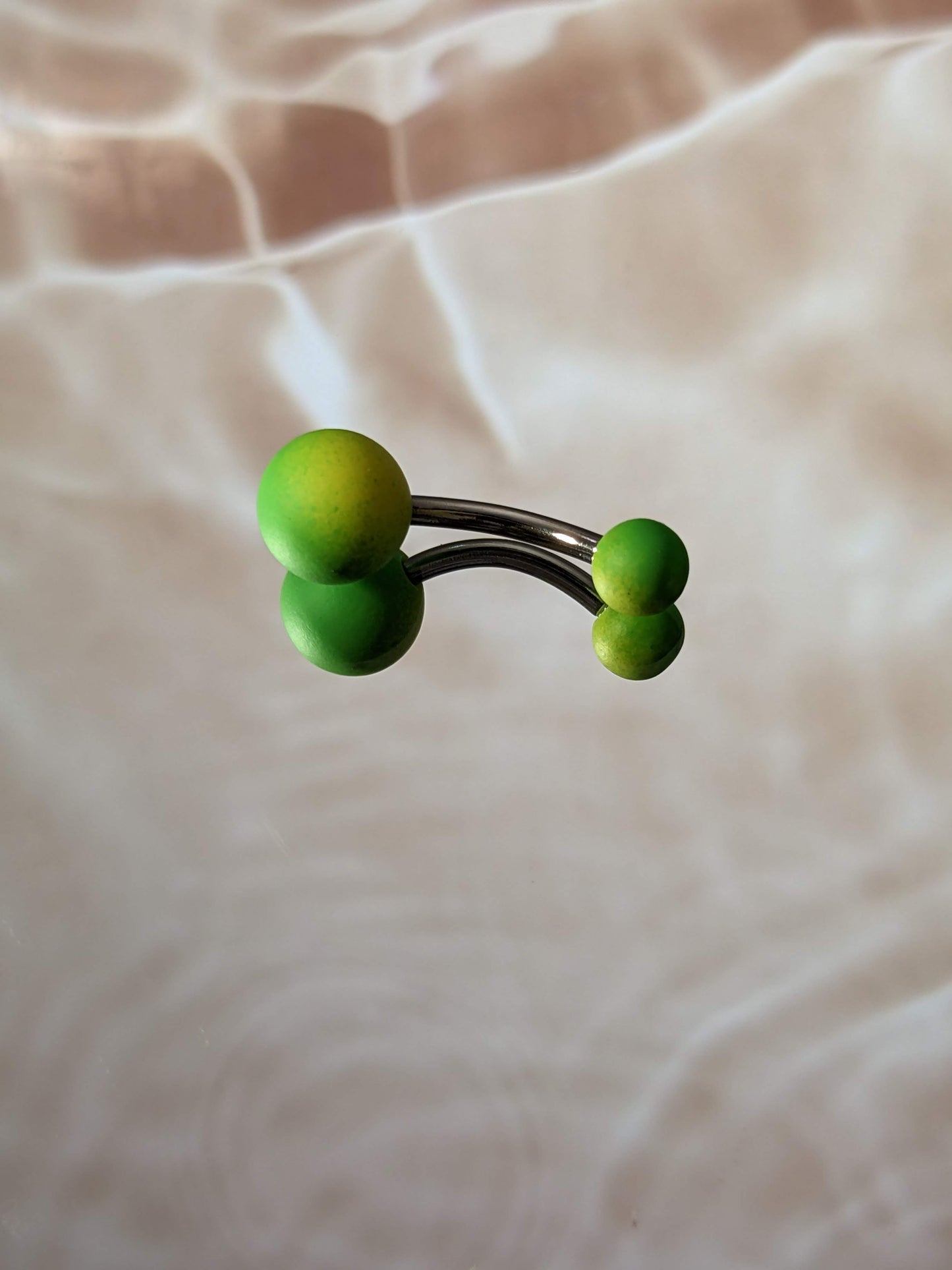 Lime Green Belly Ring