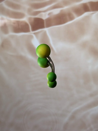 Lime Green Belly Ring