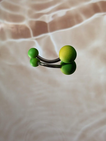 Lime Green Belly Ring