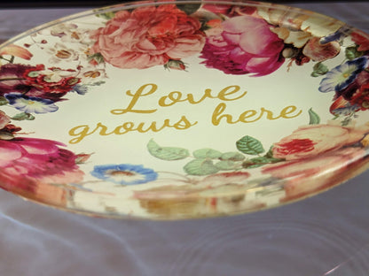 Love Grows Here Jewelry Dish