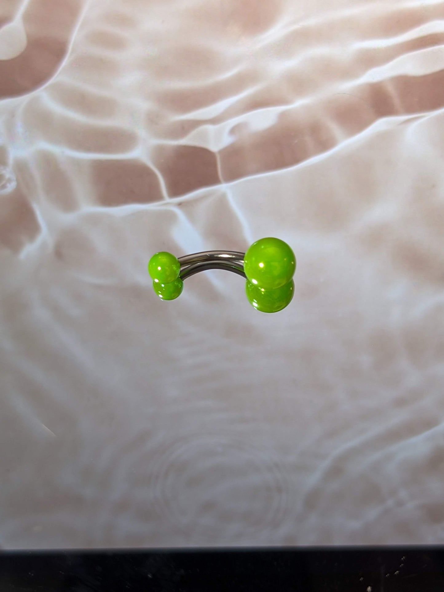 Neon Green Belly Ring