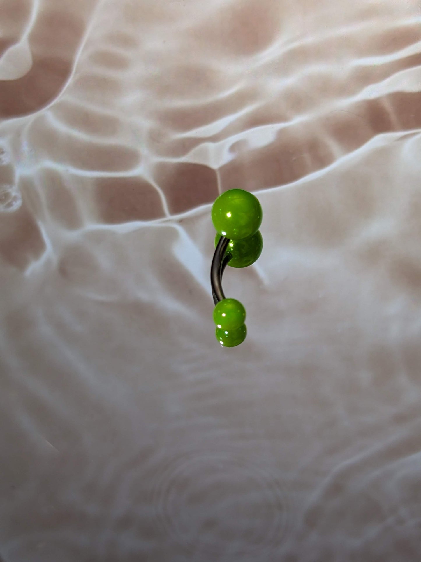 Neon Green Belly Ring