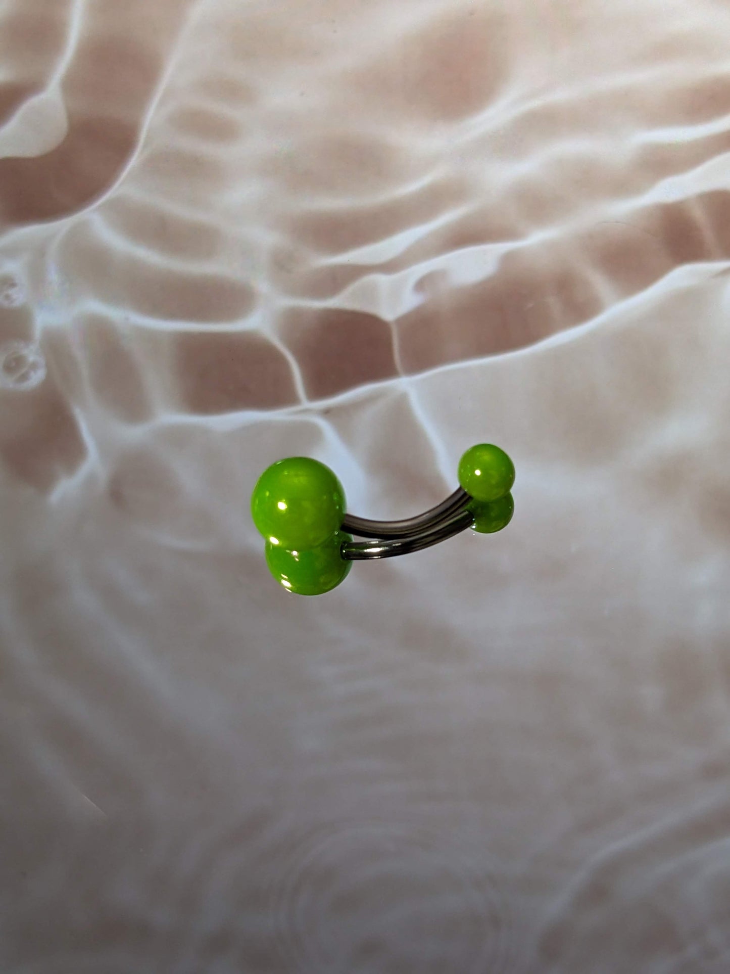 Neon Green Belly Ring