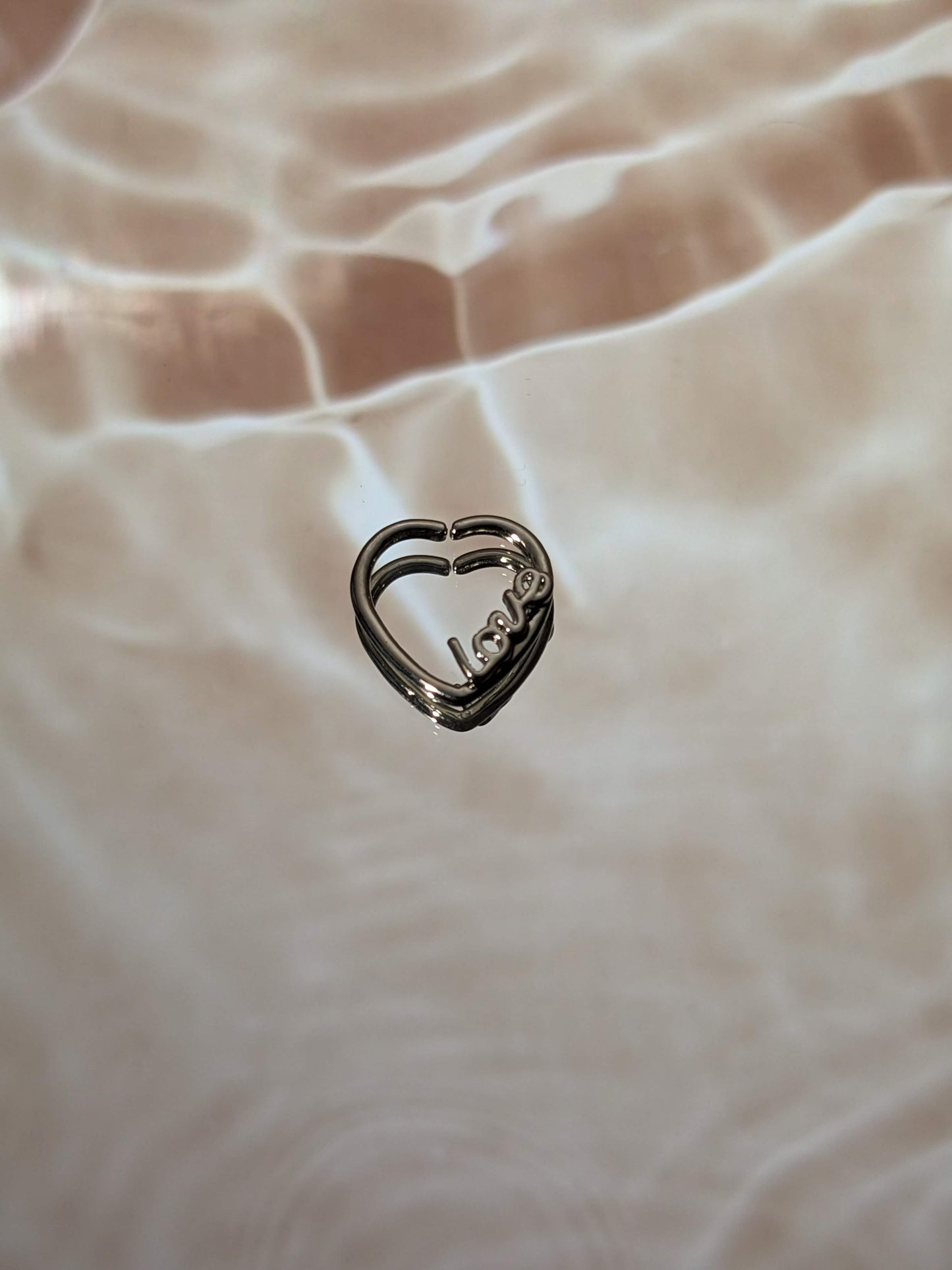 Silver Heart Love Septum