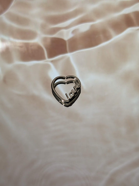 Silver Heart Love Septum