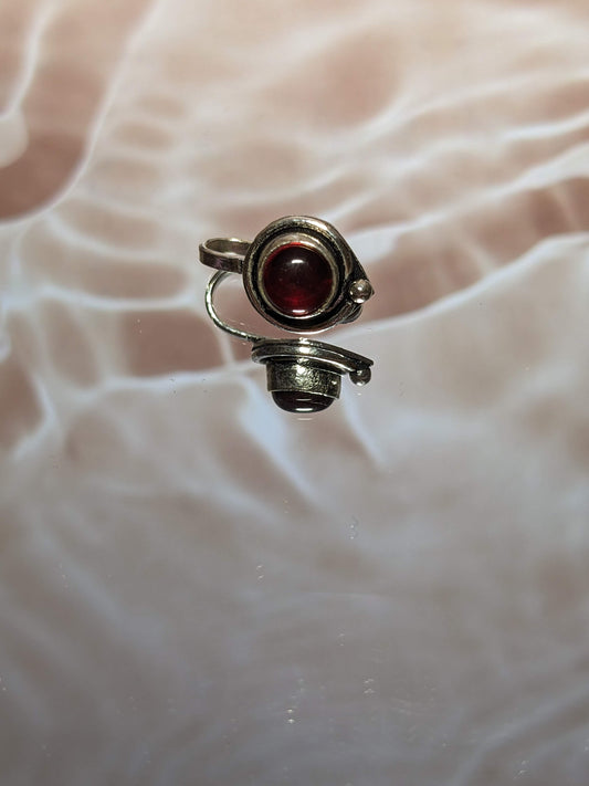 Silver Nose Cuff Ruby