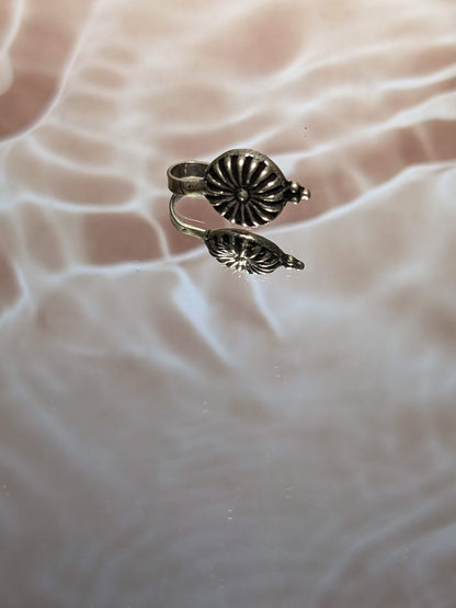 Silver Nose Cuff Sunflower