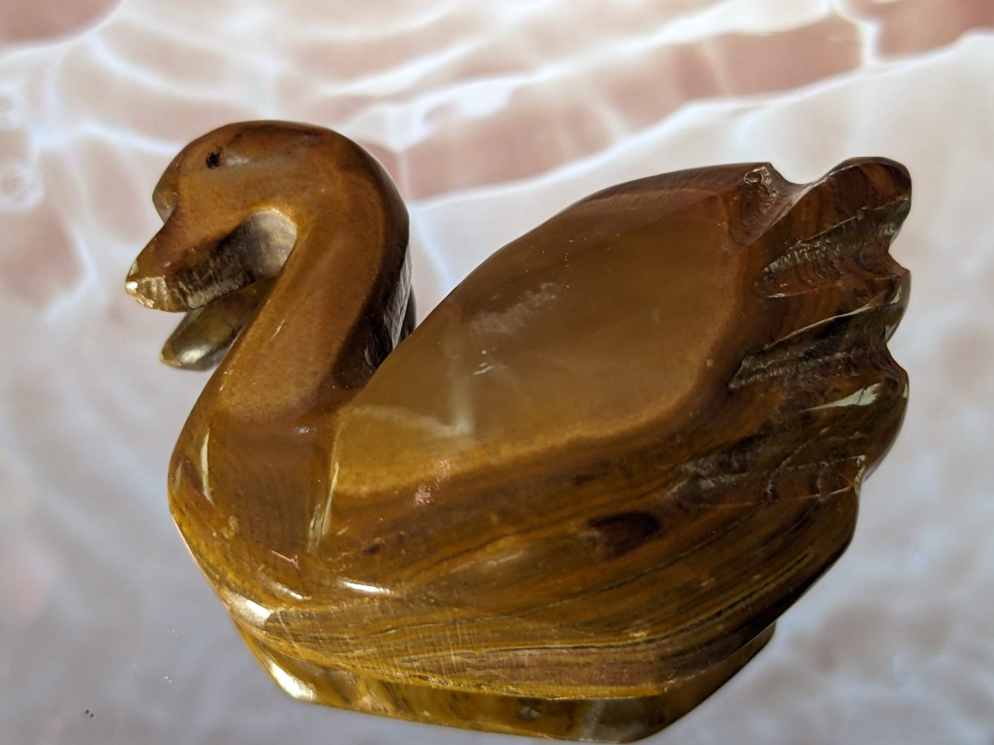 Yellow Onyx Swan