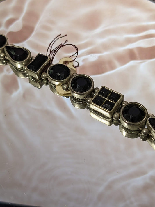 Vintage Black Stone Bracelet