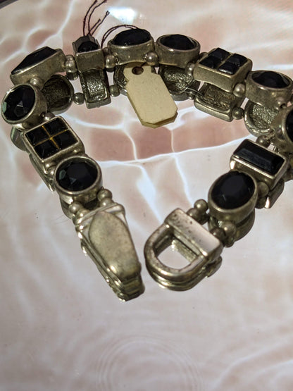 Vintage Black Stone Bracelet